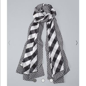 WHBM Gingham Silk Scarf - NWT’s